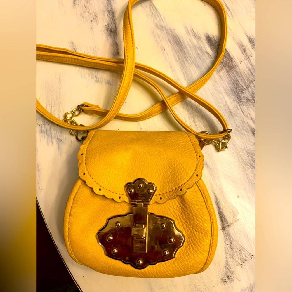 Cutest little purse.  Brighten up your outfit